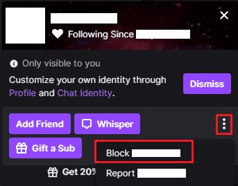 Twitch.tv：ユーザーをブロックする方法