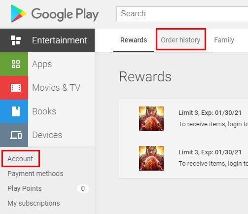快速提示：如何查看您的 Google Play 購買歷史記錄
