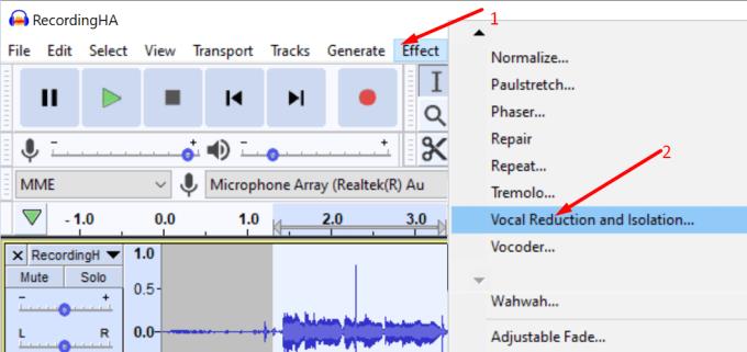 Audacity: 보컬, 노이즈 및 에코를 제거하는 방법