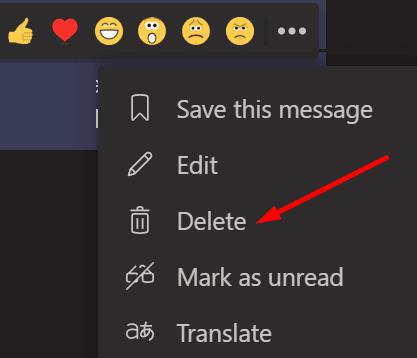 Microsoft Teams：メッセージを削除する方法