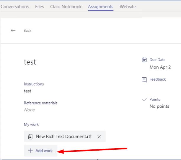 Microsoft Teams: come consegnare i compiti