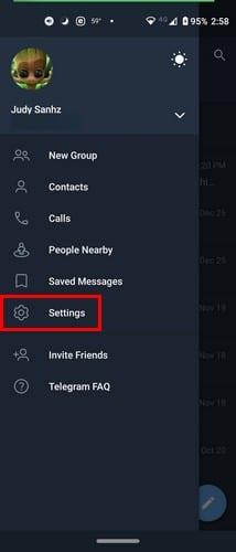 Telegram: 앱에서 SD 카드를 저장용으로 사용하도록 하는 방법