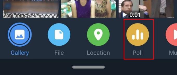 Telegram: een poll-vraag maken