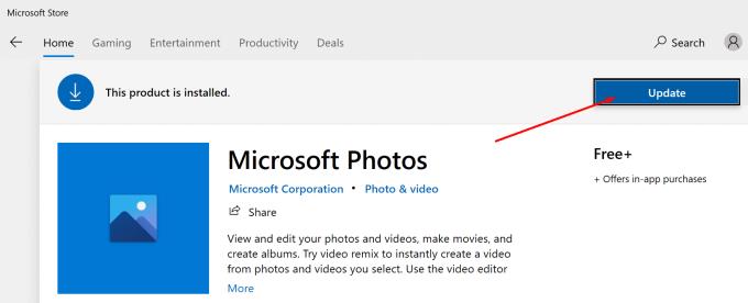 O Microsoft Photos trava ao importar do iOS