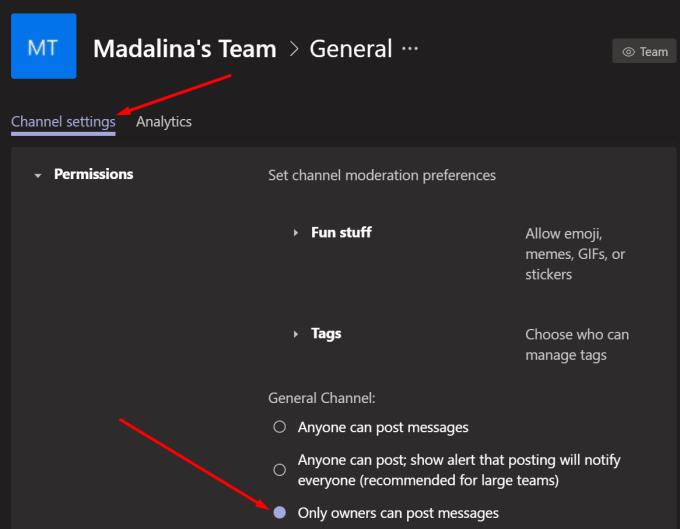 Microsoft Teams：コメントと返信を無効にする方法
