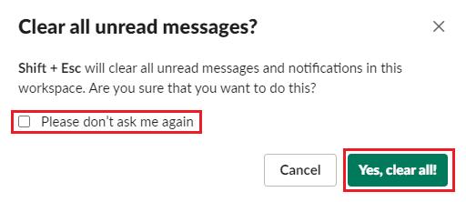 Slack: So deaktivieren Sie die Aufforderung zum Bestätigen, dass alles als gelesen markiert wird