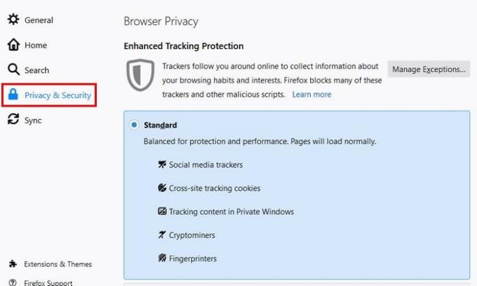 Firefox에서 개인 정보 보호 및 보안을 강화하는 방법