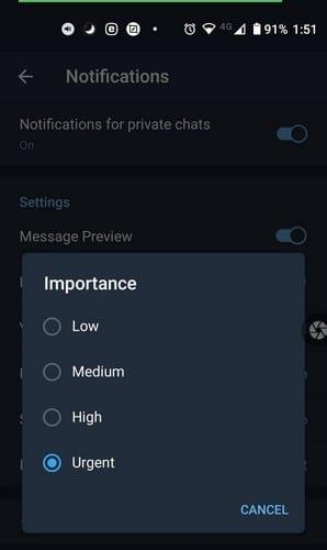 Come disabilitare le notifiche di Telegram