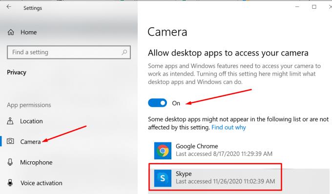 Skype: Không thể tìm thấy máy ảnh được gắn vào thiết bị của bạn