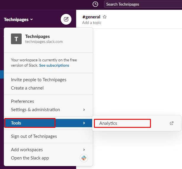 Slack : comment afficher l'analyse des chaînes