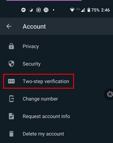 Tweestapsverificatie inschakelen op WhatsApp