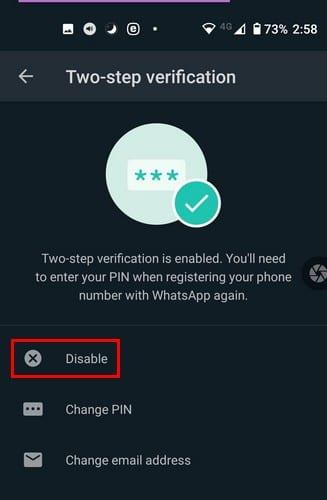 WhatsAppで2段階認証をオンにする方法