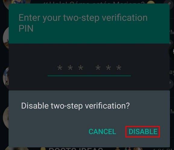 Cómo activar la verificación en dos pasos en WhatsApp