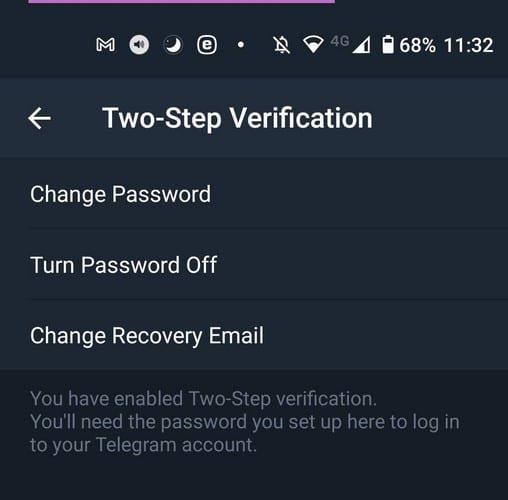 Como ativar a verificação em duas etapas no telegrama