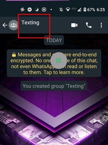 Come creare un gruppo WhatsApp con te come unico membro