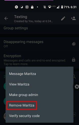 Come creare un gruppo WhatsApp con te come unico membro