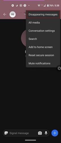 Come abilitare i messaggi autodistruttivi su Signal