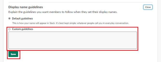 Slack：表示名のガイドラインを指定する方法