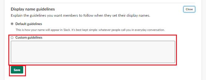 Slack: So geben Sie Richtlinien für Anzeigenamen an