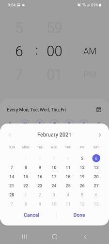 Ustaw alarm na Samsung Galaxy S21