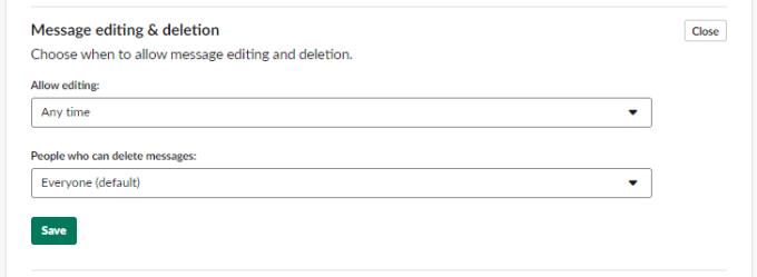 Slack：メッセージを編集および削除する権限を制限する方法