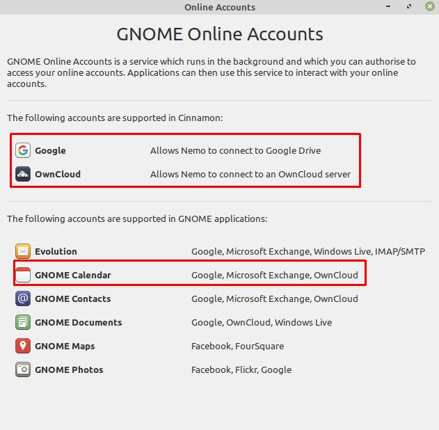 Linux Mint: So melden Sie sich bei Ihren Online-Konten an