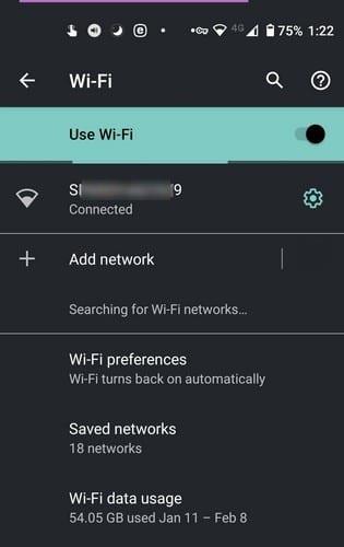 Android 10: 저장된 Wi-Fi 연결을 지우는 방법