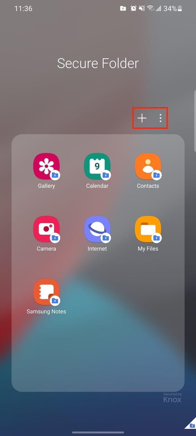 Hoe Samsung Secure Folder te gebruiken op Galaxy S21