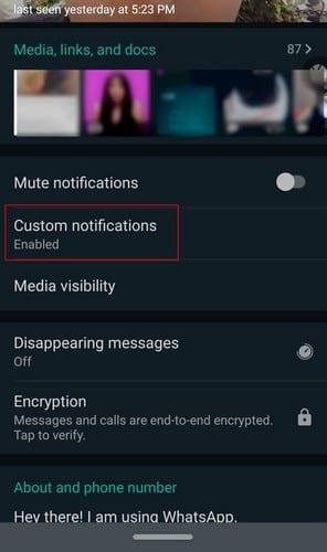 WhatsApp : Comment donner à un contact spécifique un son de notification différent