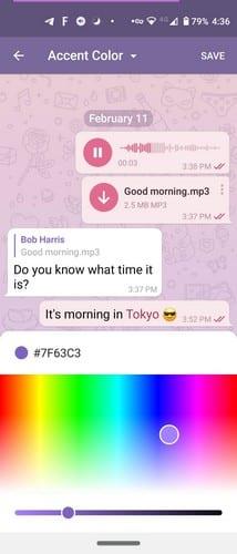 Comment changer la taille du texte dans Telegram