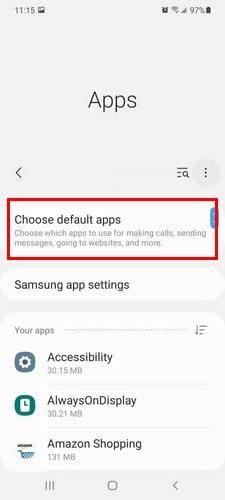 So ändern Sie den Standard-Webbrowser – Android 10