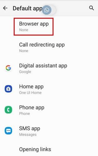 Come cambiare il browser Web predefinito – Android 10