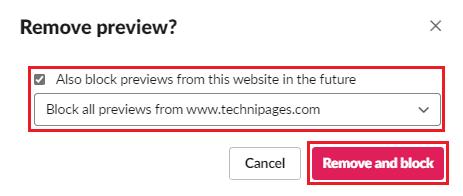 Slack: So blockieren Sie Linkvorschauen für eine Domain