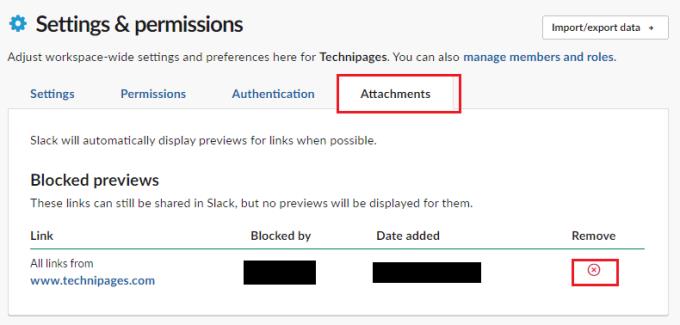 Slack：ドメインのリンクプレビューをブロックする方法