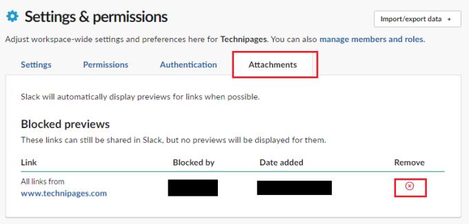 Slack: come bloccare le anteprime dei collegamenti per un dominio
