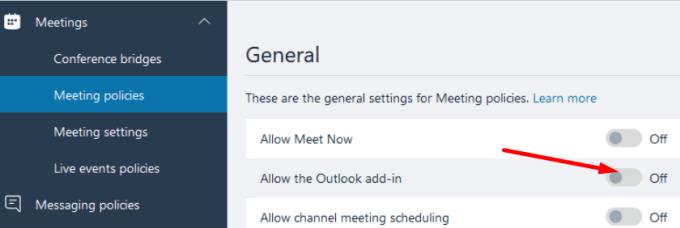 修復未與 Outlook 集成的 Microsoft Teams