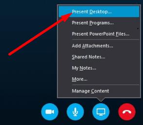 Sửa lỗi Skype Share Screen hoặc Present Desktop không hoạt động