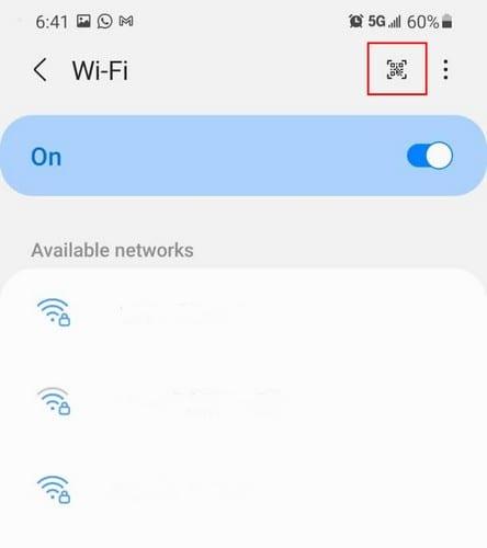 サムスンギャラクシーS21プラス：WiFiネットワークに接続または離脱する方法