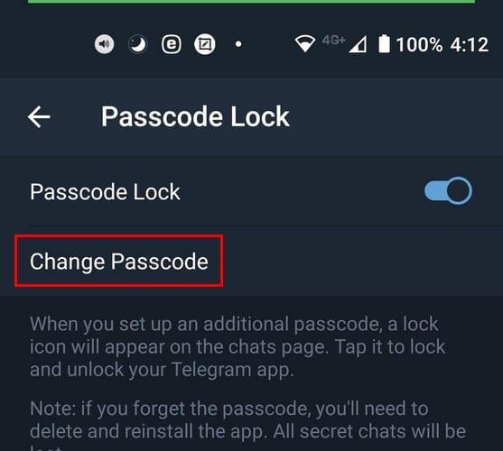 Come cambiare il tuo PIN di verifica in due passaggi su Telegram