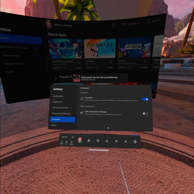 VR Oculus Quest 2：境界感度を調整する方法