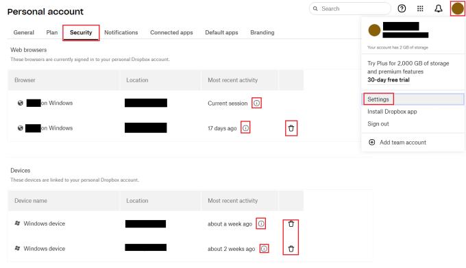 Dropbox: como visualizar quais navegadores e dispositivos estão conectados à sua conta