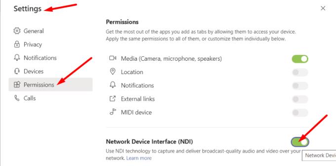 Microsoft Teams: Jak włączyć przesyłanie strumieniowe NDI