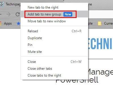 如何在 Chrome 上對打開的標籤進行分組