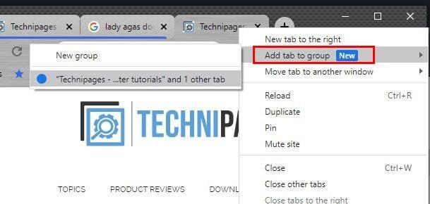 Cách nhóm các tab đang mở trên Chrome