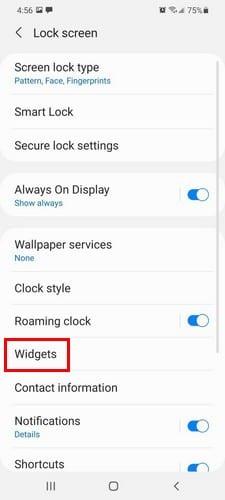 So fügen Sie Widgets hinzu oder entfernen sie – Galaxy S 21 Plus