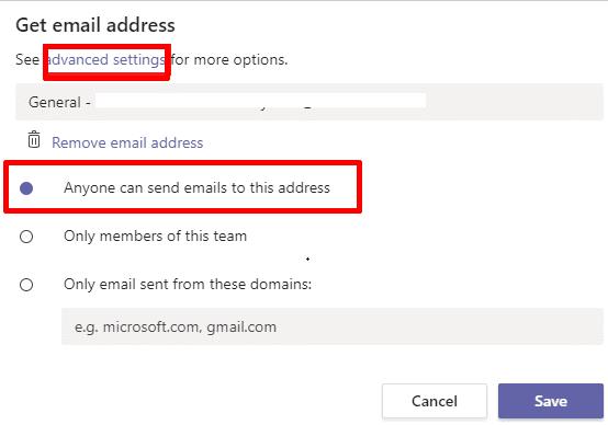 Risolto il problema con l'email del canale Microsoft Teams che non funziona