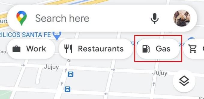 如何在谷歌地圖上找到最近的加油站