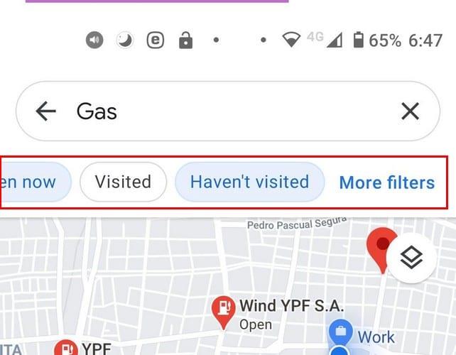 如何在谷歌地圖上找到最近的加油站