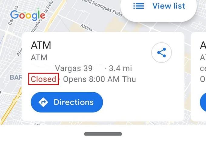 Googleマップで最寄りのATMを探す