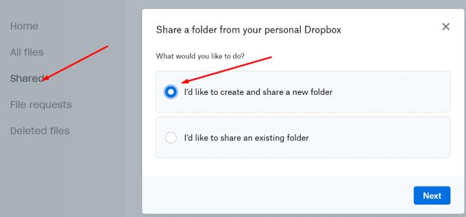 Como corrigir problemas de compartilhamento do Dropbox